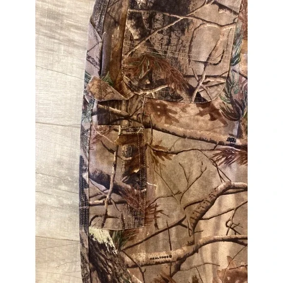 Vintage Y2K Carhartt Realtree Camo Work Wear Carpenter Pants 42 X 32‎